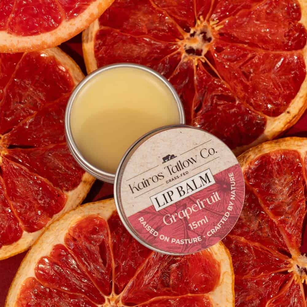 Grapefruit (1) Tallow Lip Balms